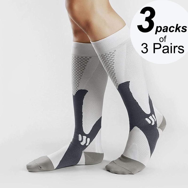 3Pair Running Compression Socks