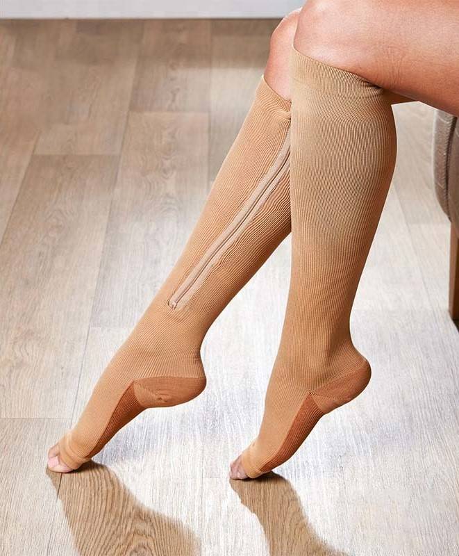 Pack of 3 Premium Zip Up Compression Socks for Men and Women-Joocla